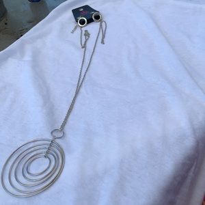 Necklace/earring set circles